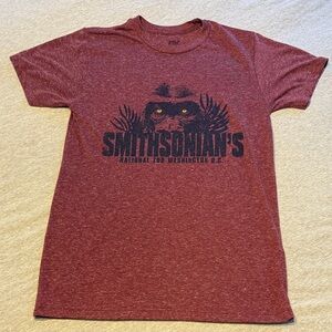 Smithsonian Zoo Heathered Maroon Graphic women’s SMALL T-Shirt